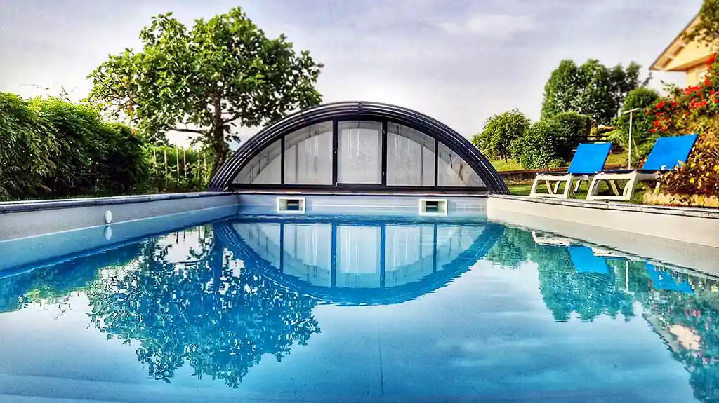 Gîte la Dent du Chat piscine Croix du Nivolet